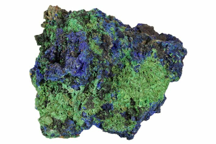 Sparkling Azurite and Malachite Crystal Cluster - Morocco #104379